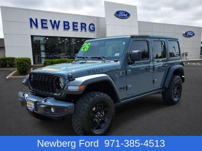 2026 Jeep Wrangler Willys 4 Door 4x4