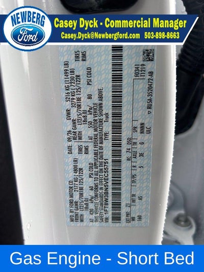2027 Ford Super Duty F-350 SRW XL 4WD Crew Cab 6.75' Box