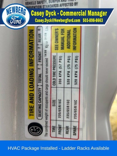 2026 Ford Transit Cargo Van T-250 148" Hi Rf 9150 GVWR RWD