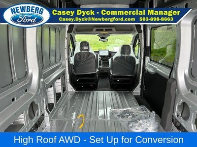 2026 Ford Transit Cargo Van T-350 148" Hi Rf 9500 GVWR AWD