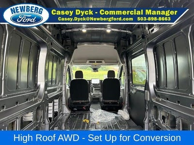 2026 Ford Transit Cargo Van T-350 148" Hi Rf 9500 GVWR AWD