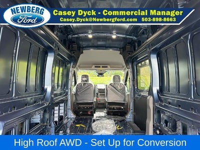 2026 Ford Transit Cargo Van T-350 148" Hi Rf 9500 GVWR AWD